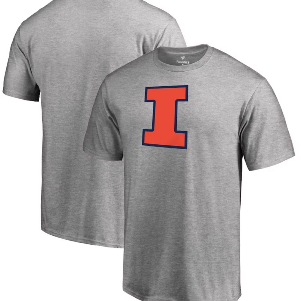 Illinois Fighting Illini Gray Tee Sz XL
New